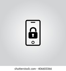 smartphone lock Icon Vector