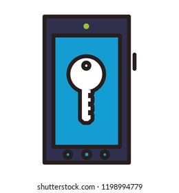 Smartphone locked symbol
