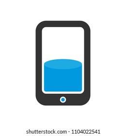 smartphone logo. communication icon. connection symbol. vector eps 08.