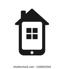smartphone logo. communication icon. connection symbol. vector eps 08.