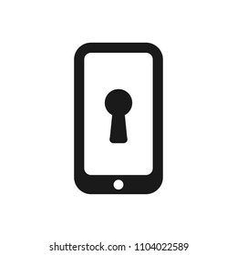 smartphone logo. communication icon. connection symbol. vector eps 08.