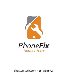 smartphone logo design vector template