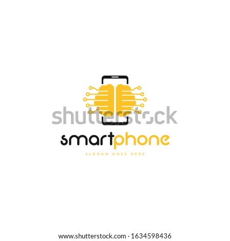 Smartphone Logo Design Vector Template