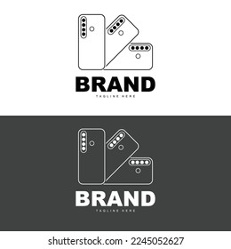 Smartphone Logo, Modern Electronics Vector, Smartphone Shop Design, Electronic Goods