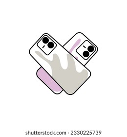 Smartphone Logo, Modern Electronics Vector, Smartphone Shop Design, Electronic Goods
