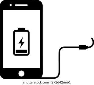 Smartphone mit niedriger Akkuladung