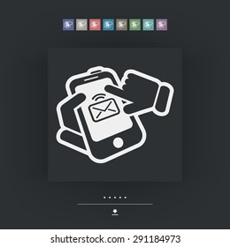 Smartphone mail icon