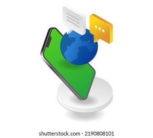 Smartphone makes it easy to chat around the world