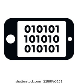 Smartphone malware icon simple vector. Virus error. Security online