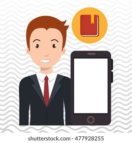smartphone man app connected