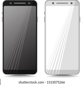 Smartphone. Means of modern communications. Vector flat image.