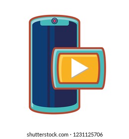 smartphone with media player