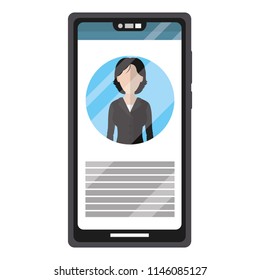 smartphone media woman reporter news
