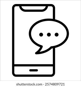 Smartphone Message Icon Element For Design