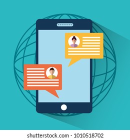 smartphone message sms chat internet digital
