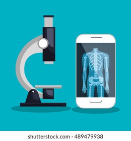 smartphone and microscope medical service