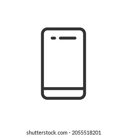 Smartphone minimale Linie Symbol. Webhub-Symbol-Design. Smartphone-Schild einzeln auf weißem Hintergrund. Premium-Line-Symbol.
