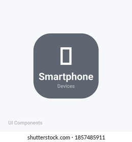 smartphone mobile app fully editable vector icon referring 24x24 pixel grid with the material design system for app design projects.