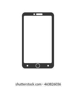 smartphone mobile cellphone gadget communication icon. Isolated and flat illustration. Vector graphic