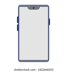 Smartphone mobile communication technology vector illustration graphic design