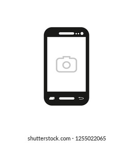 Smartphone, mobile icon. Flat design. Vector Illustration.