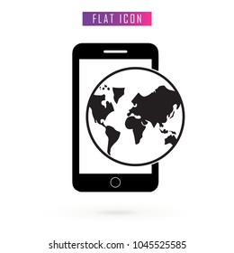 Smartphone Mobile Internet Vector Icon