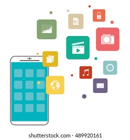 Smartphone mobile and media app design