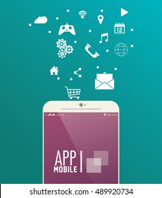 Smartphone mobile and media app design