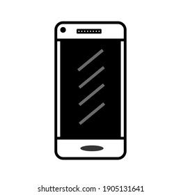 Smartphone and mobile phon...eb site and mobile app on white background