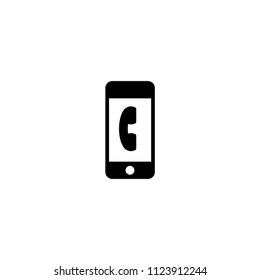 Smartphone, mobile phone cellphone vector illustration symbol icon isolated