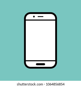 Smartphone or mobile phone icon vector eps10. Smartphone flat style icon sign.