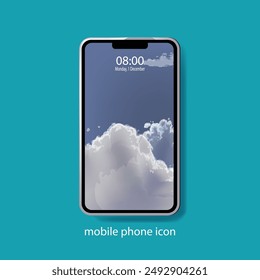Smartphone, Handy-Symbol Vektorgrafik Element Design. Isoliert im Hintergrund.