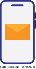 Smartphone Mobile Phone Icon Vector Flat Illustration
