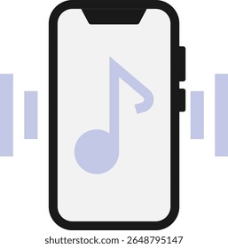 Smartphone Mobile Phone Icon Vetor Ilustração plana