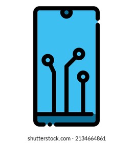 smartphone teléfono móvil Internet de las cosas sin icono de smarthome