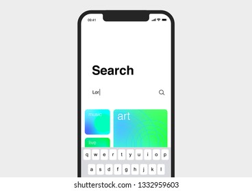 Smartphone, mobile phone isolate. Mockup to showcasing mobile web-site design or screenshots your applications. Vector illustration.