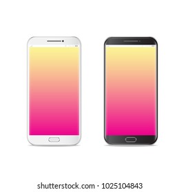 Smartphone, mobile phone isolated, realistic vector illustration.