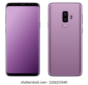 Smartphone, mobile phone isolated, realistic vector illustration.