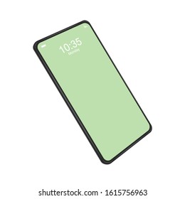 Smartphone, mobile phone isolated, realistic vector illustration