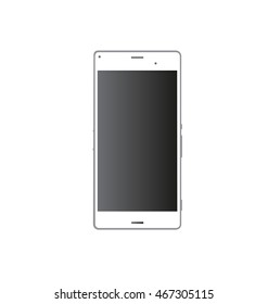 Smartphone, mobile phone isolated, vector illustration.