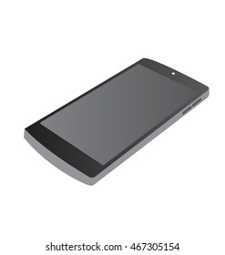 Smartphone, mobile phone isolated, vector illustration.