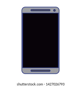 Smartphone mobile phone technology isolated vector illustration graphic design