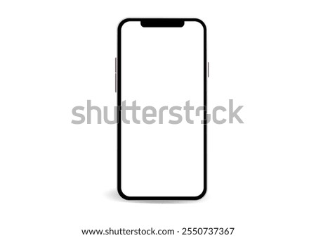 Smartphone. Mobile phone. Telephone. Realistic vector illustration.