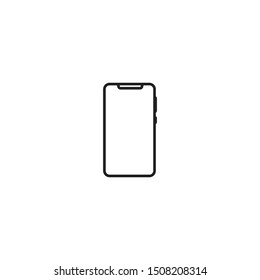 Smartphone, mobile phone. Vector icon template