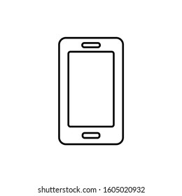 smartphone, mobile, phone vector icon.