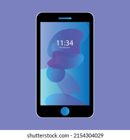 Smartphone, mobile phone vector illustration.