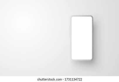 Smartphone mobile screen, technology mobile display light. Vector illustration