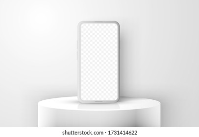 Smartphone mobile screen, technology mobile display light. Vector illustration