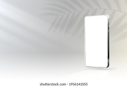 Pantalla móvil Smartphone, luz de pantalla móvil de tecnología. Ilustración del vector