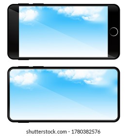 Icono digital del cielo móvil del Smartphone